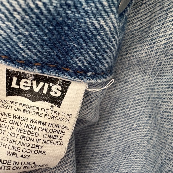 Vintage Mens Levis Made In USA Denim Trucker Jacket Large 70507-4890 - Picture 5 of 9
